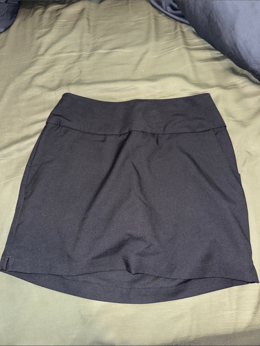 adidas Black skort + Nike golf shorts